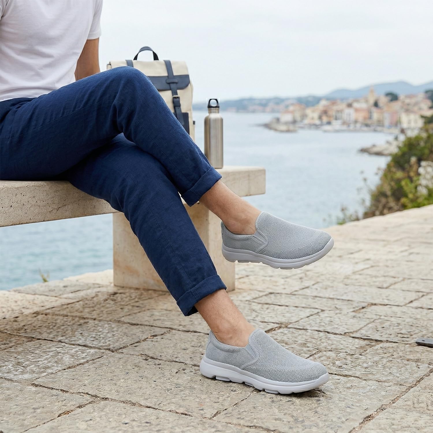Thumbnail 2 de TIOSEBON Herren Slip On Loafers – Bequeme Freizeitschuhe für Alltag, Tennis, Arbeit und Autofahren