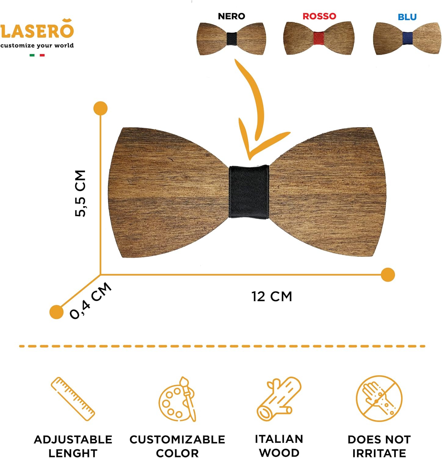 Thumbnail 5 de LASERO Pajaritas Hombre Originales de Madera