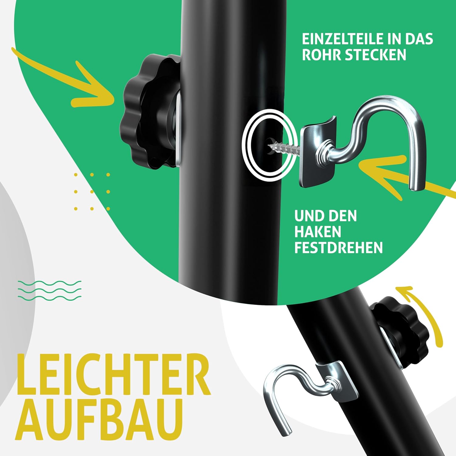 Thumbnail 5 de KESSER Hängematte Lake mit Gestell (Doppel) – XXL Hängesessel für 2 Personen, bis 200 kg, Anthrazit