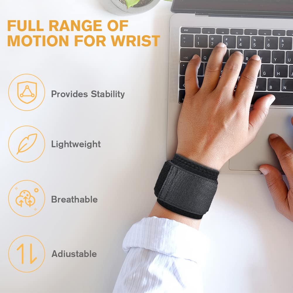 Detalle de ACWOO Support de Poignet – Bande de Poignet ajustable, 1 paire, soutien léger et flexible