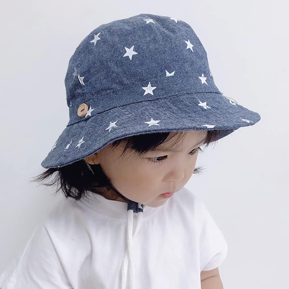 Detalle 2 de Malaxlx Baby & Toddler Bucket Sun Hat (Cute Print) with UPF 50+