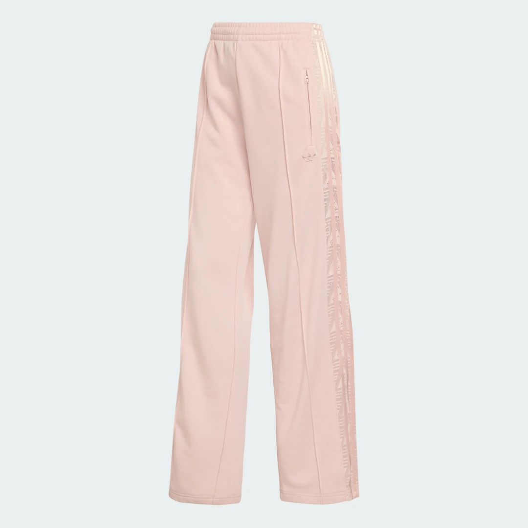 Detalle 2 de Pantalón de deporte con encaje Firebird de Adidas – rosa