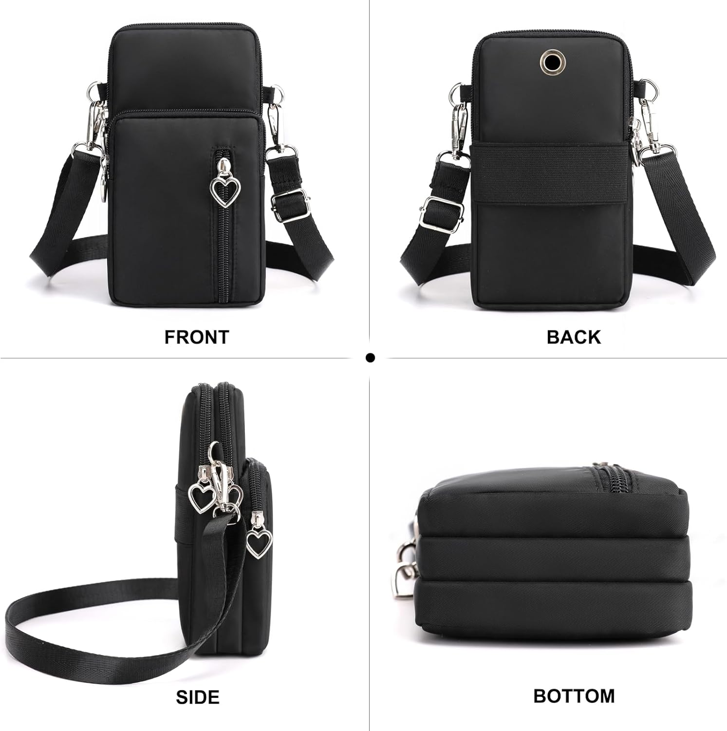 Thumbnail 5 de DuoLmi waterproof crossbody phone pouch bag for women (nylon wrist bag for iPhone & Samsung)