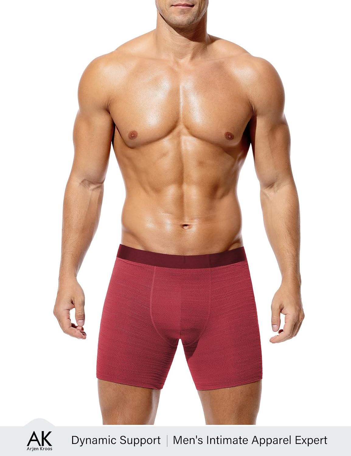 Thumbnail 4 de Arjen Kroos Mens Sexy Boxer Briefs Longer Leg Underwear – Moisture Wicking Trunks (Pack of 3)