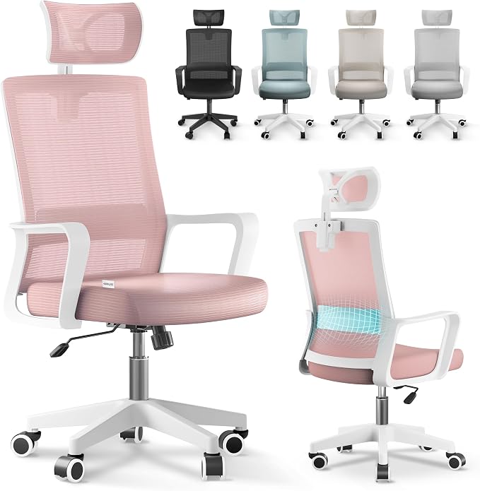 Imagen de JUPPLIES Silla de Oficina Ergonómica 🪑 Ajustable y Reclinable en OfertitasTOP