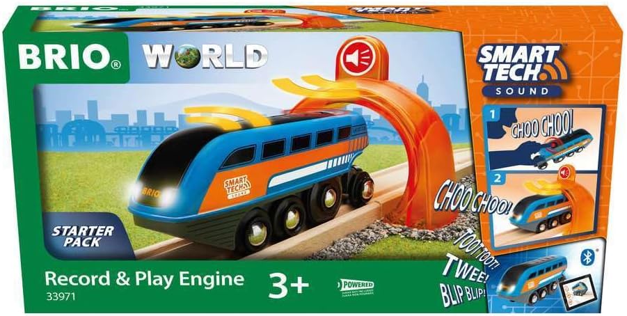 Detalle de BRIO World Locomotiva Parlante Smart Tech Sound – Set in legno per bambini 3+