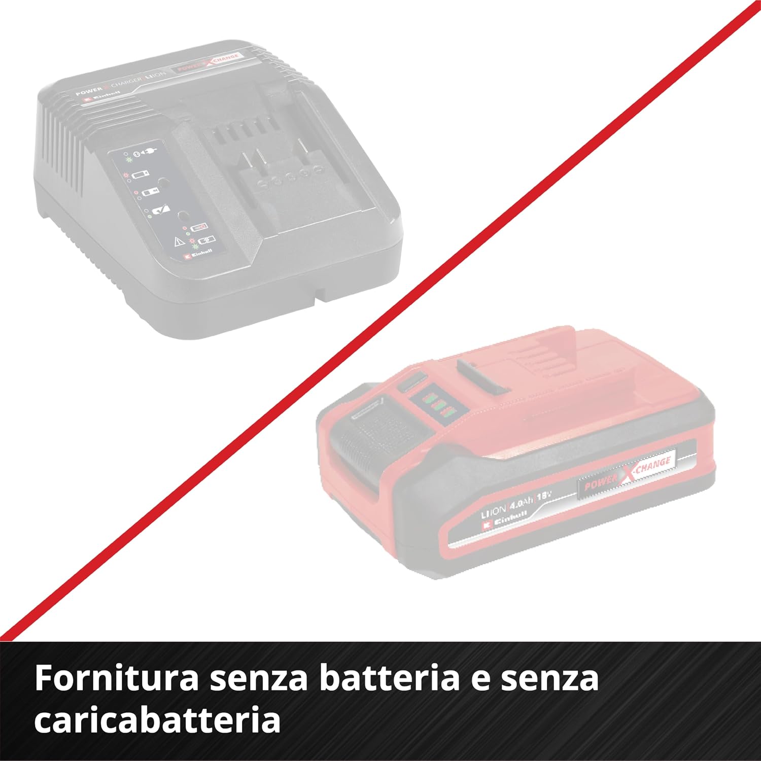 Detalle de Einhell GE-LC 18/25 Li BL-Solo Power X-Change: sega a catena a batteria da 18 V con barra da 23 cm