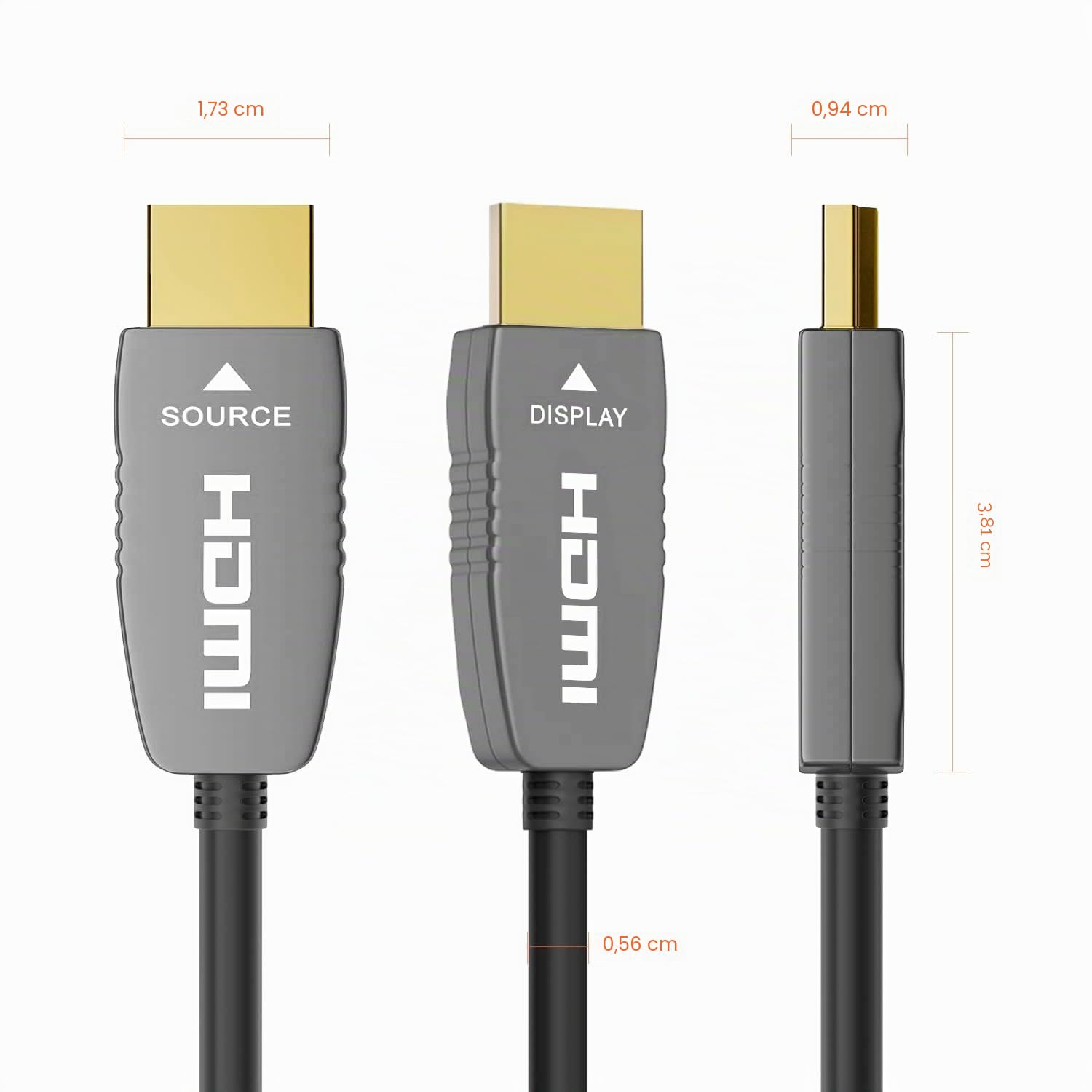 Thumbnail 6 de RUIPRO 8K HDMI Glasfaserkabel 15 m – HDMI 2.1, 48 Gbit/s, 8K@60Hz/4K@120Hz, eARC, HDCP 2.2/2.3