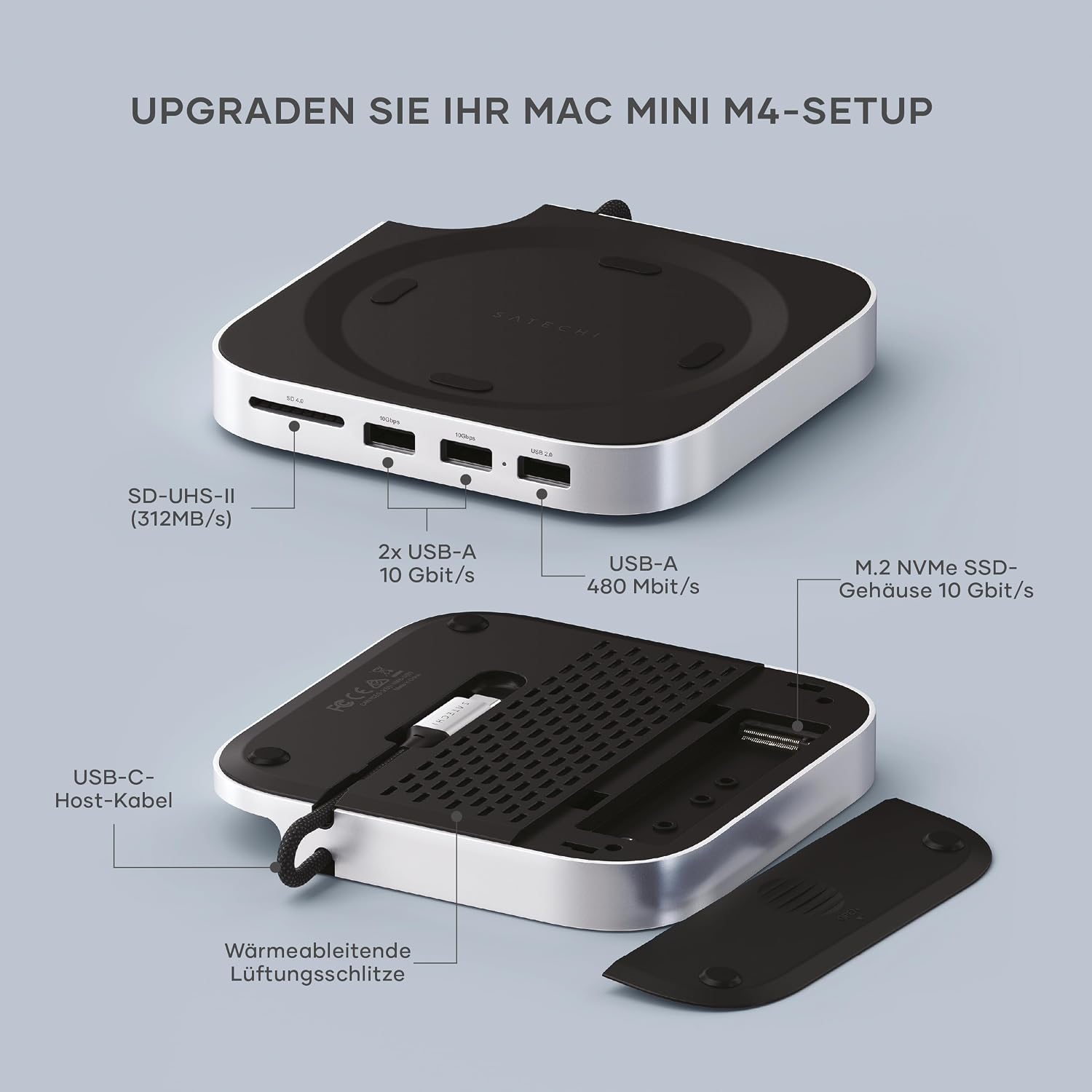 Thumbnail 1 de Satechi Mac mini M4 Hub 12,7 cm