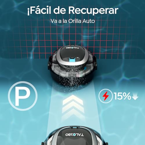 Detalle 2 de Robot limpiafondos TALOSBO S2 (2026 Upgrade) — sin cables, 90 minutos de autonomía y doble filtración para piscinas de fondo plano