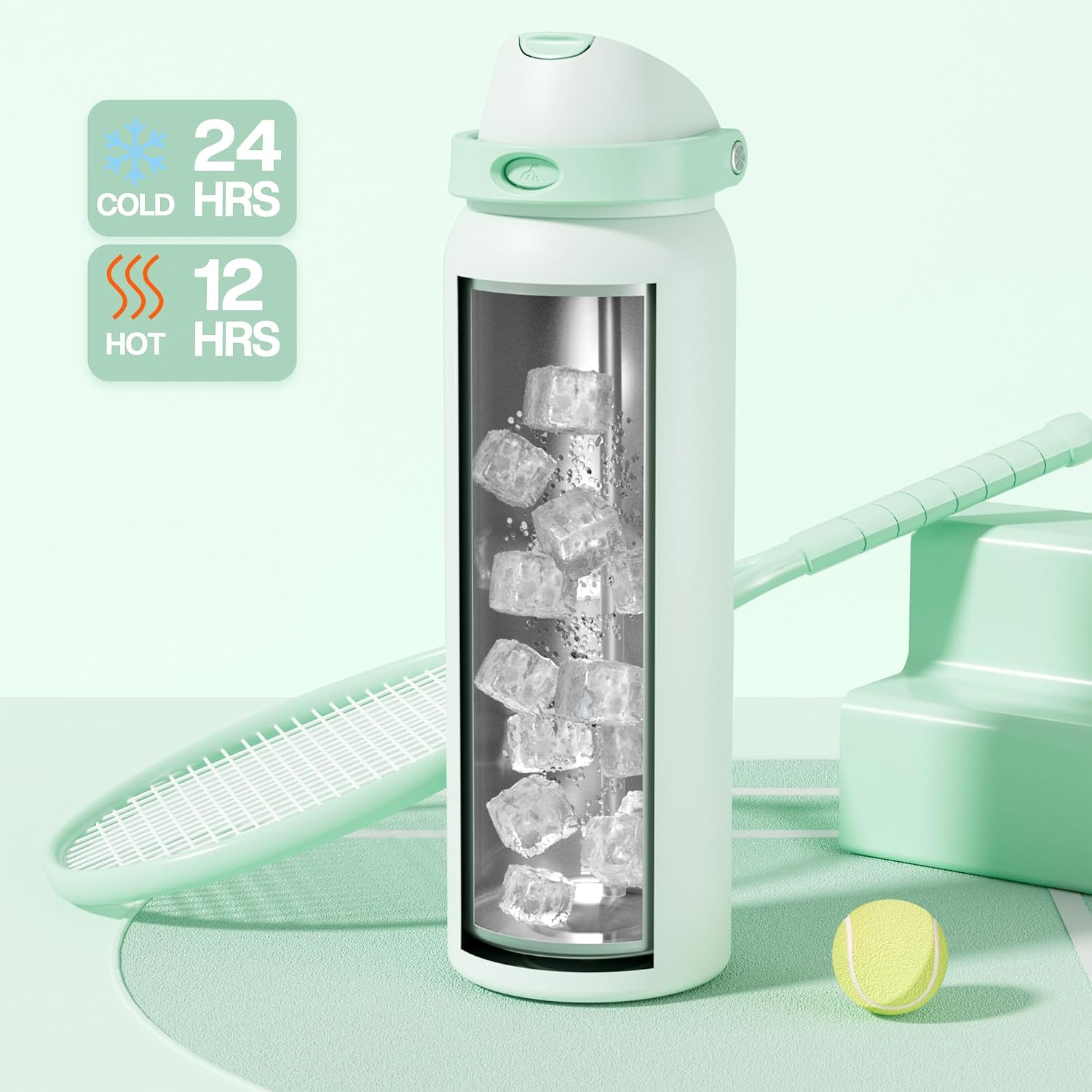Detalle de POWCAN Insulated Water Bottle, 40 oz