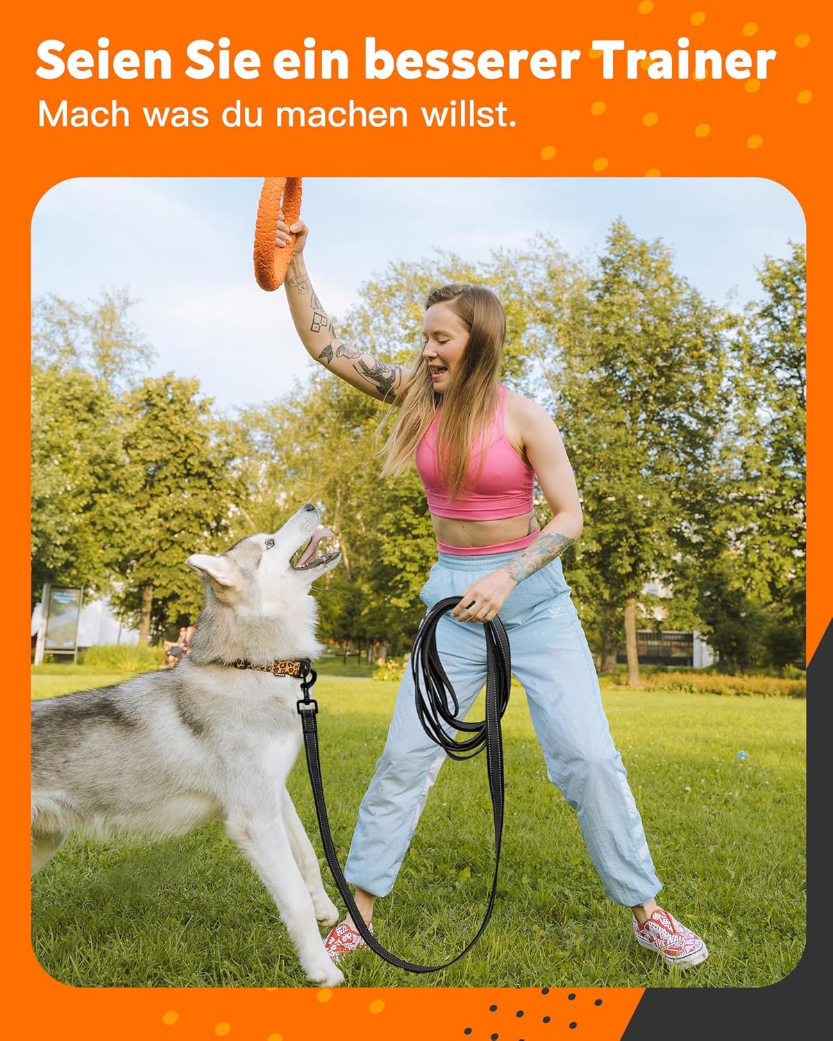 Detalle de Toozey Schleppleine für Hunde 10 m