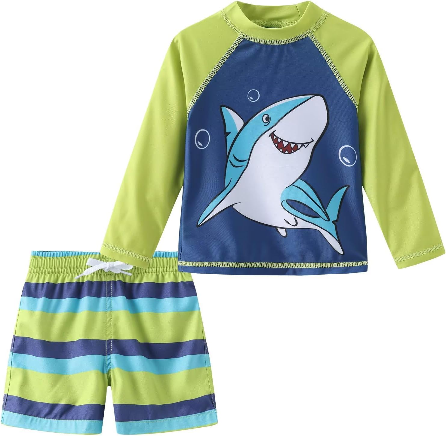Thumbnail 5 de Aisyee Baby Boy Swimsuit Long Sleeve with Board Shorts (6 Months–5 Years)