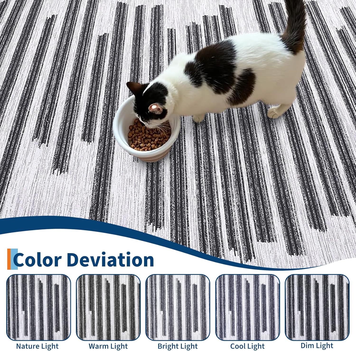 Detalle de GarveeHome washable rug 4x6