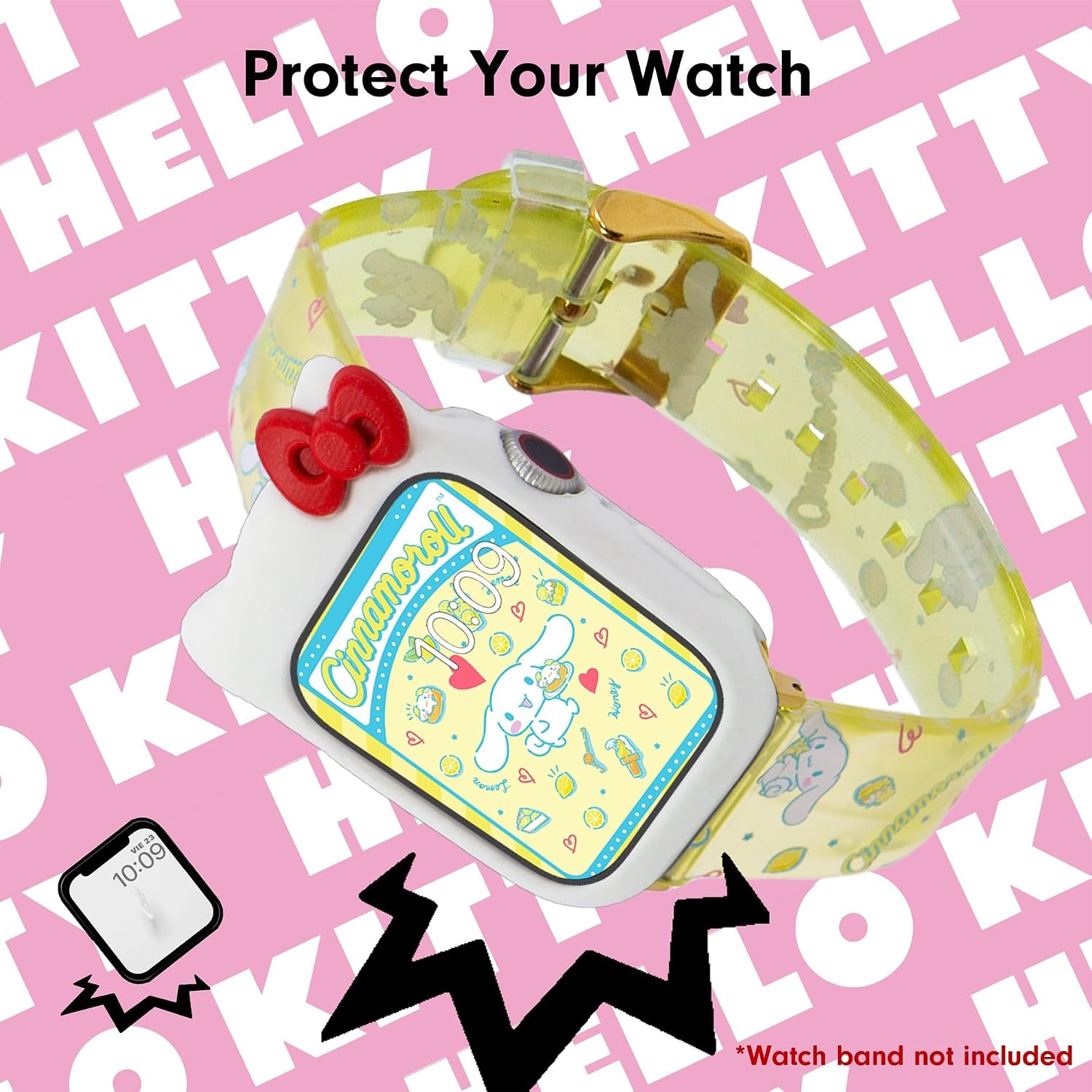 Detalle de Sonix x SANRIO Apple Watchケース ハローキティ ホワイト シリコン製 38/40/41mm対応