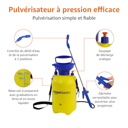 Thumbnail 1 de Amazon Basics Pulvérisateur à pression 5 litres — pratique et sûr