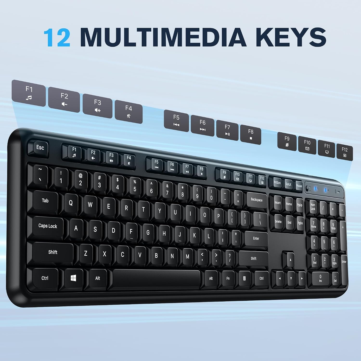 Thumbnail 6 de Hamile Wireless Keyboard and Mouse Combo, Full-Size