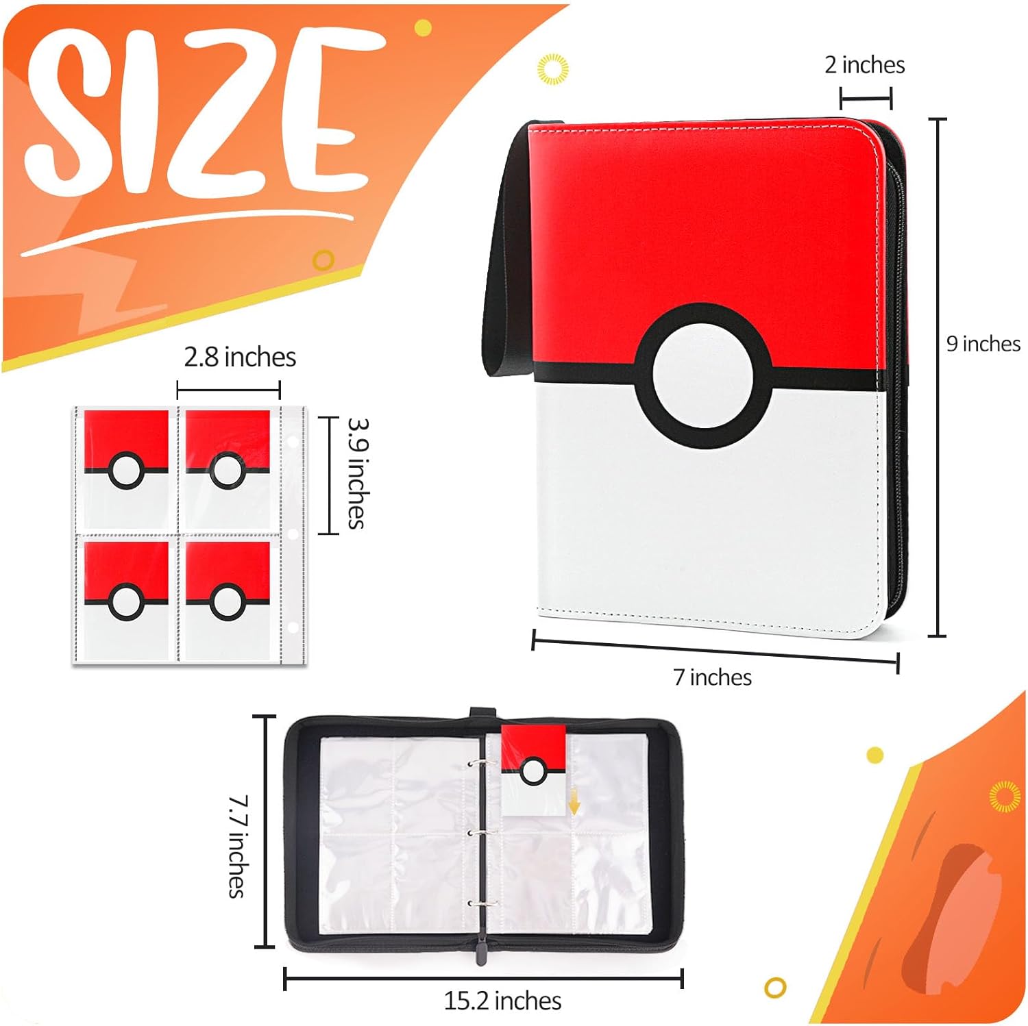 Thumbnail 1 de Card Binder 4 Pocket Trading Card Holder