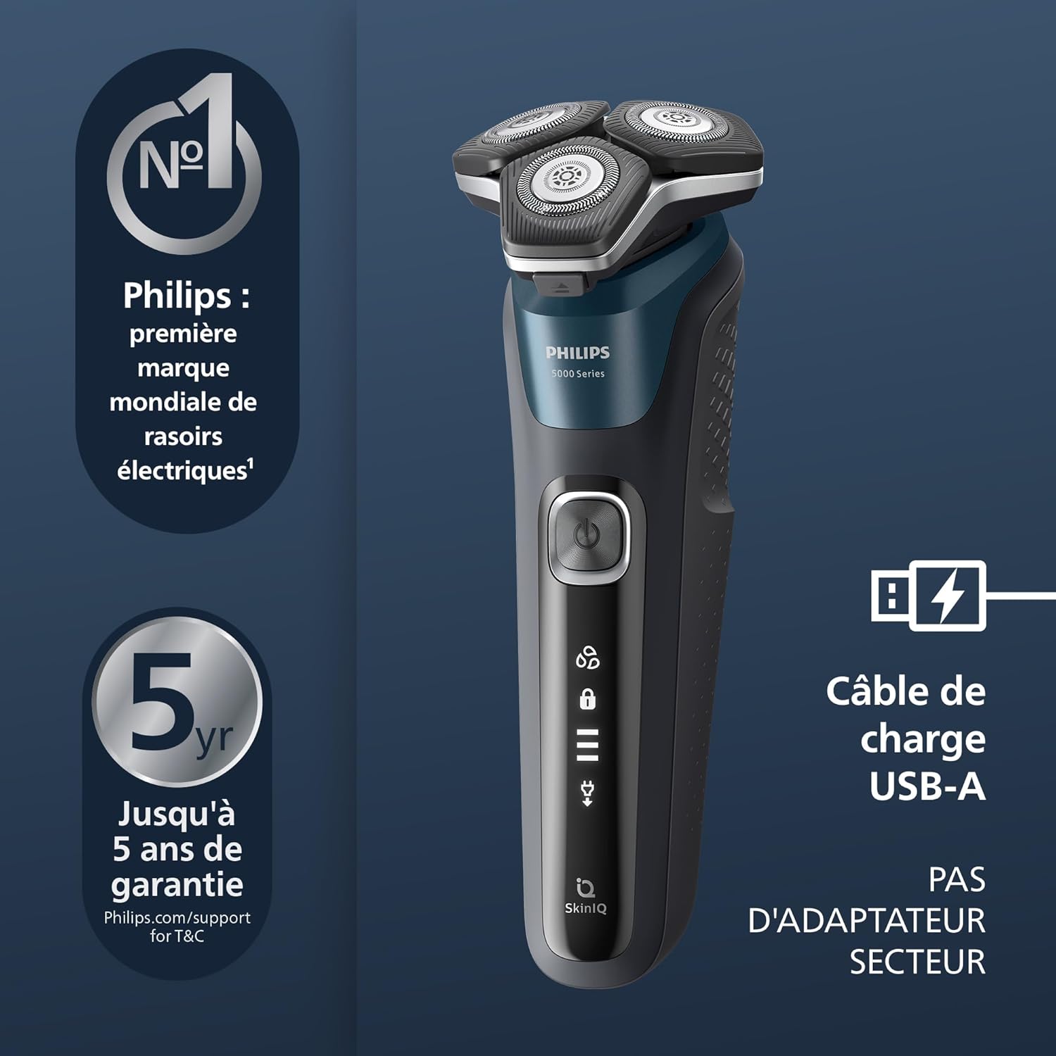 Thumbnail 2 de Philips Series 5000 rasoir électrique Wet & Dry ✂