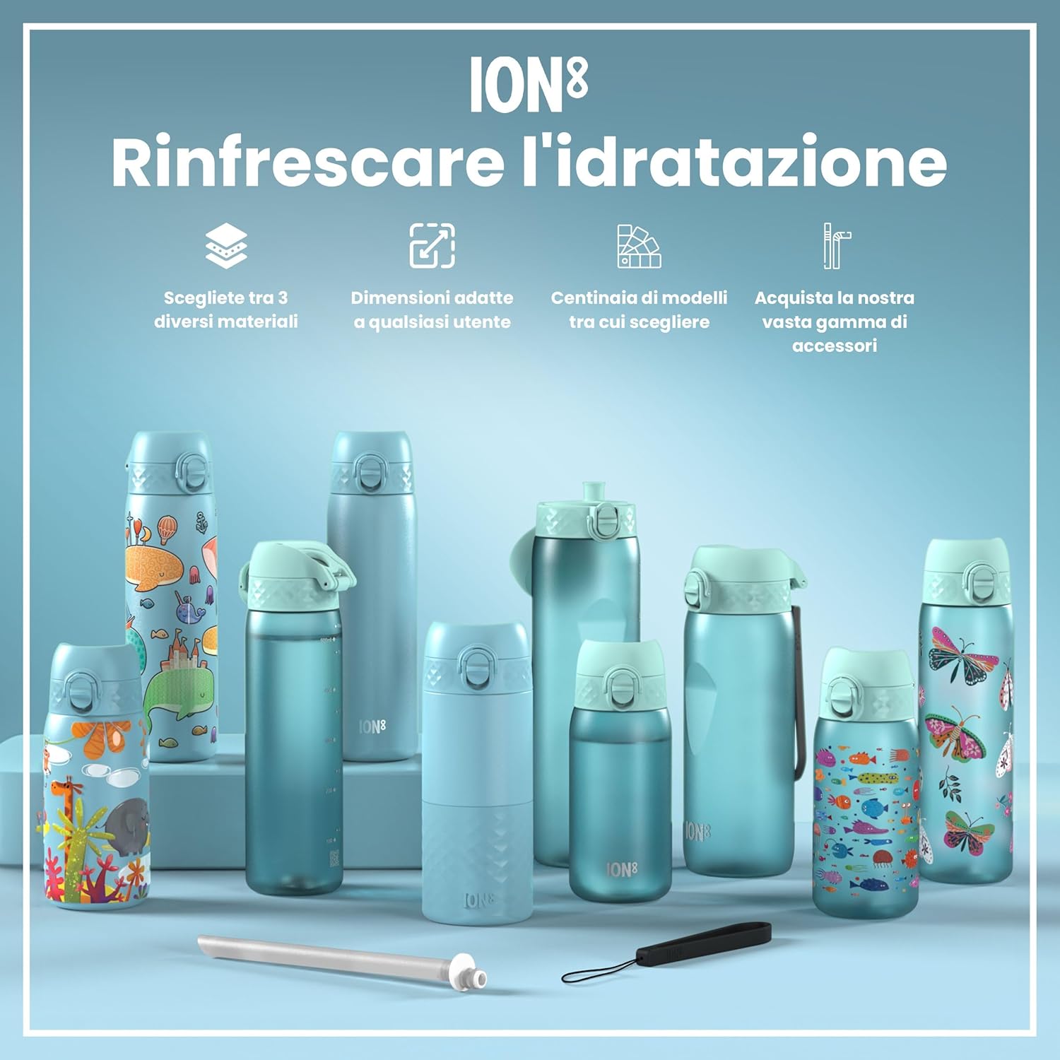 Thumbnail 6 de ION8 Borraccia a Prova di Perdite – Acciaio inox, tappo flip, lavabile in lavastoviglie