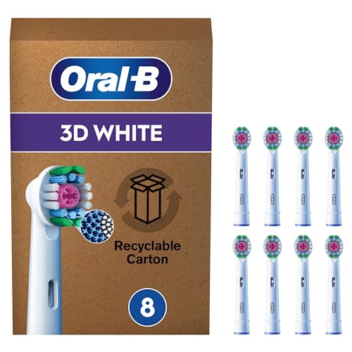Detalle de Oral-B Pro 3D White Recambios 8 unidades 🪥