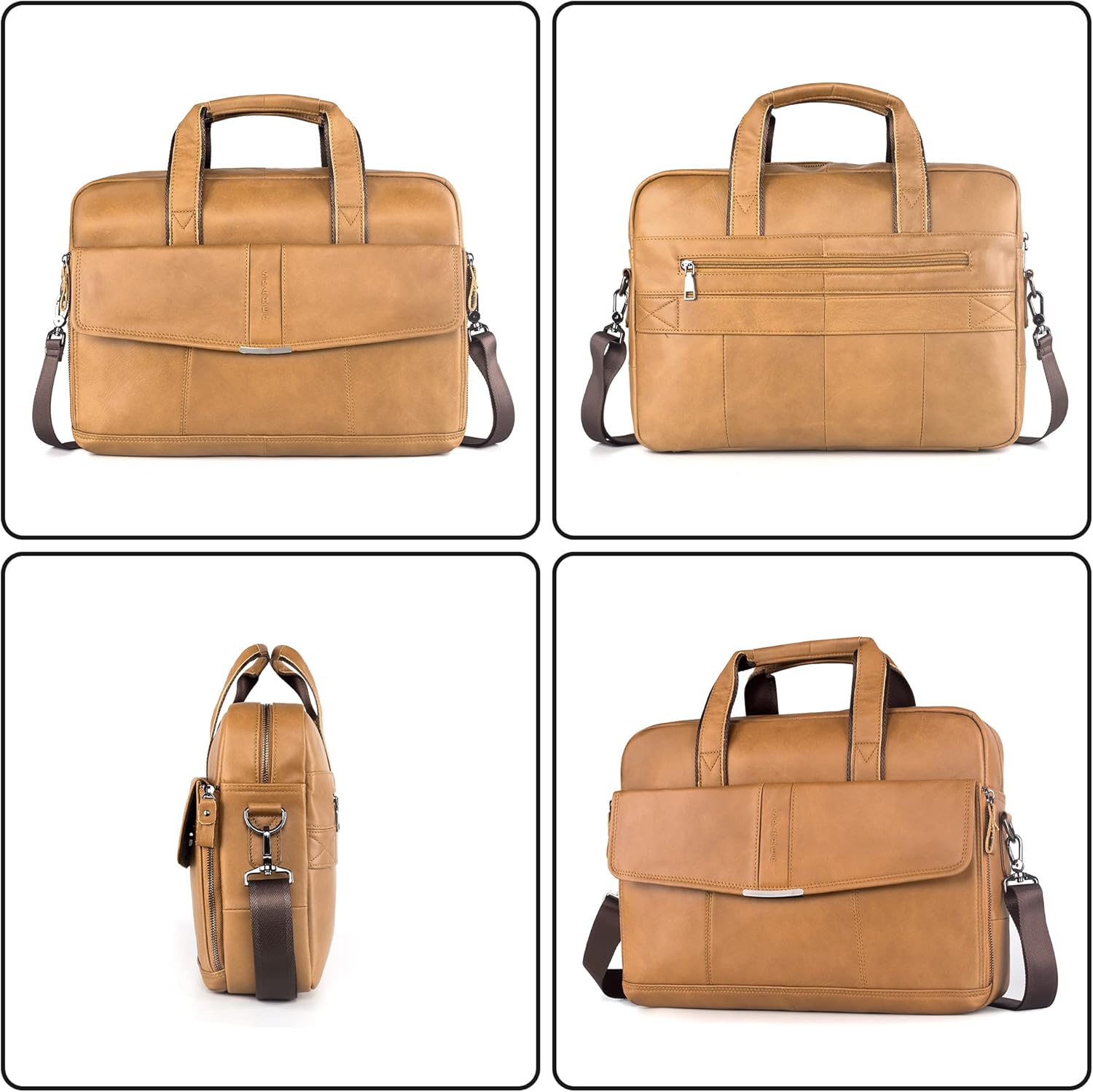 Thumbnail 5 de SPAHER Maletín de Cuero para Portátil 15.6" Hombre