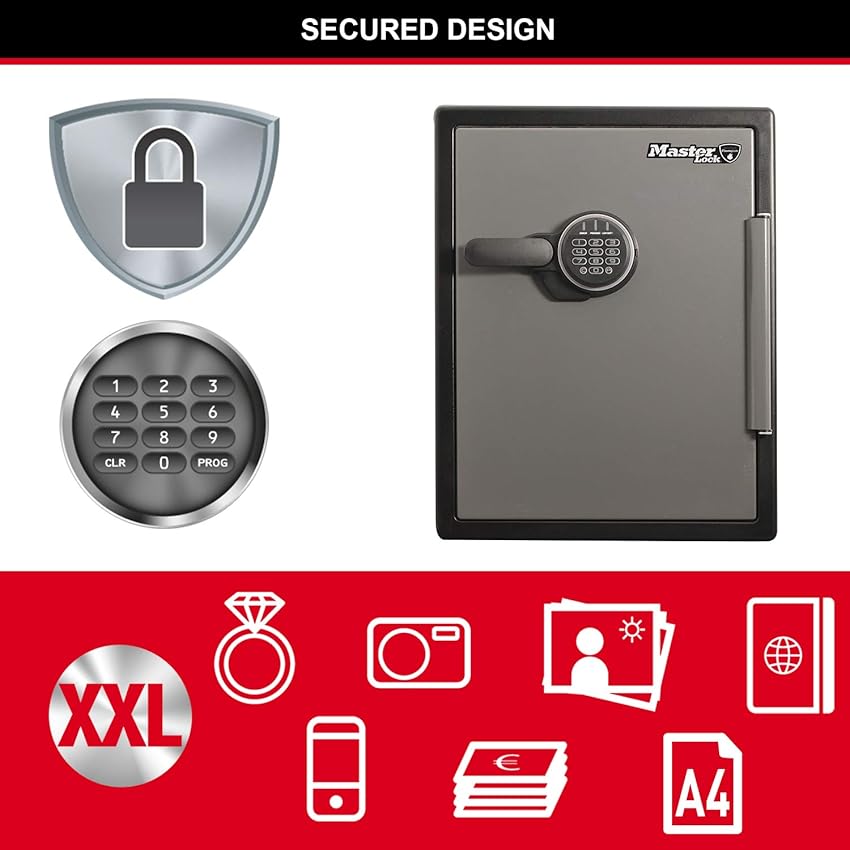 Thumbnail 4 de Master Lock Caja Fuerte Digital Resistente al Agua y Fuego 🔒