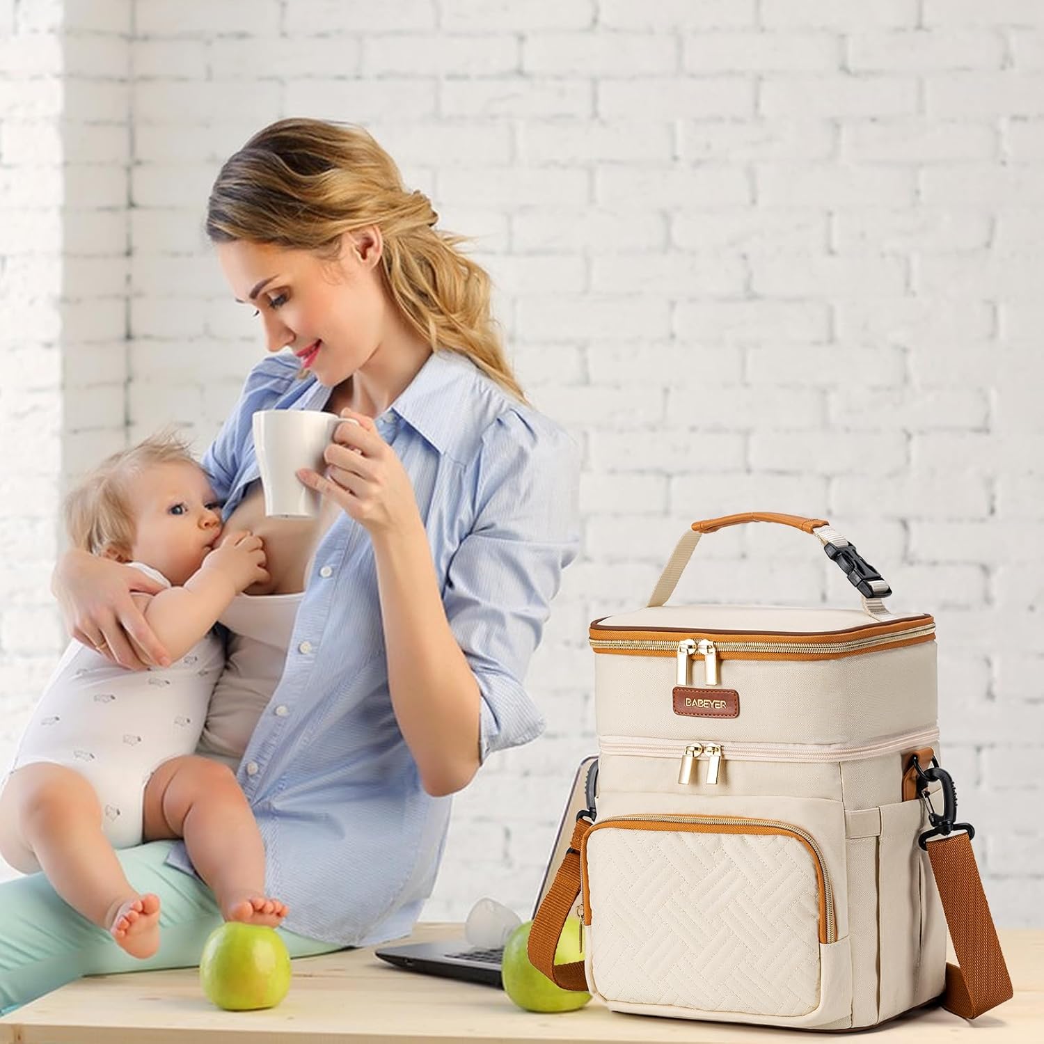 Thumbnail 5 de BABEYER Breastmilk Cooler Bag 6-Bottle 9oz