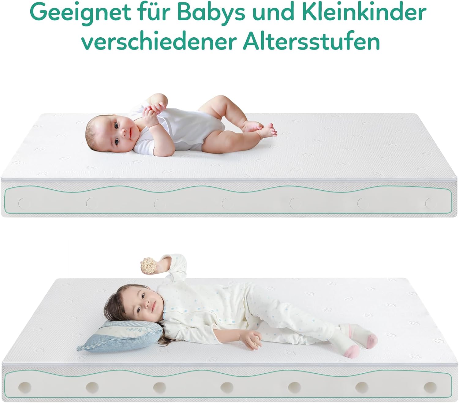 Thumbnail 3 de BedStory Babymatratze 70 x 140, verstellbar, 12 cm