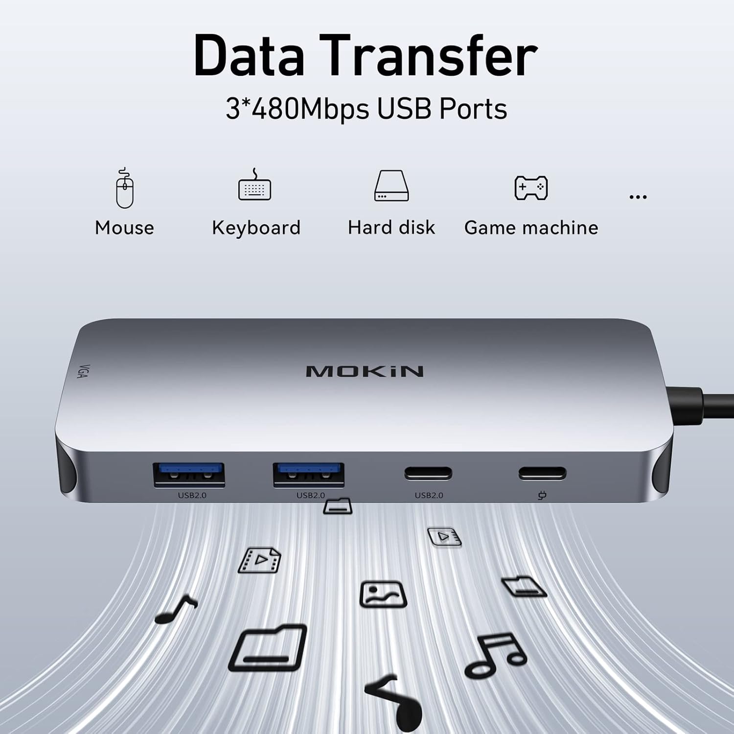 Thumbnail 5 de MOKiN Docking Station Dual DisplayPort 8-in-1