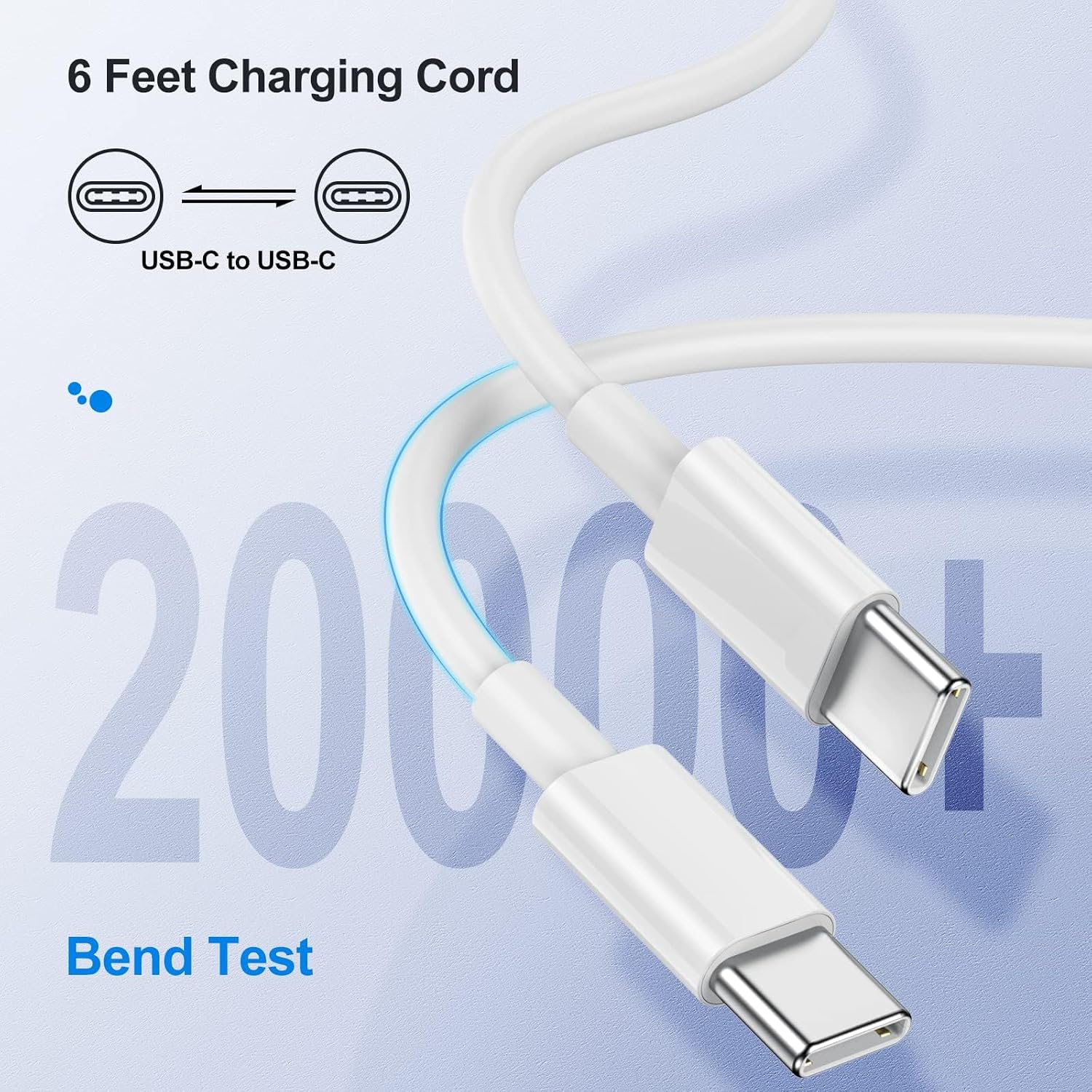 Thumbnail 3 de Qalirvis 2er Pack USB-C Schnellladegerät 20W + 2 m USB-C Kabel für iPhone 15/16/17