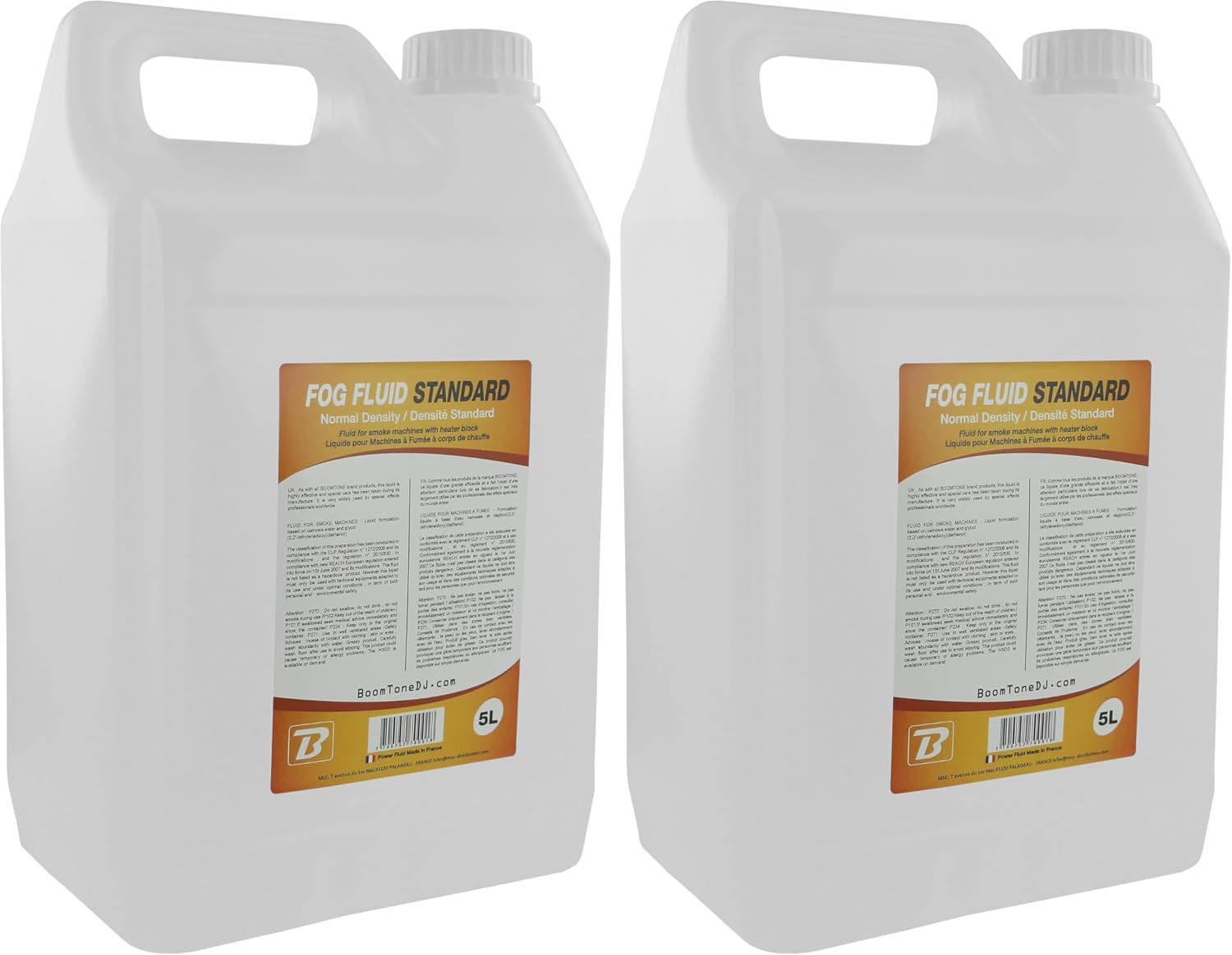 Thumbnail 6 de BoomToneDJ Fog Fluid Standard – Liquide professionnel 5 L, incolore, inodore et conforme NF/CE