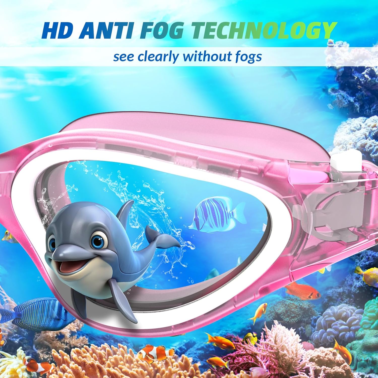 Thumbnail 2 de HotSrace swimming goggles with anti-fog, anti-UV and soft silicone seal