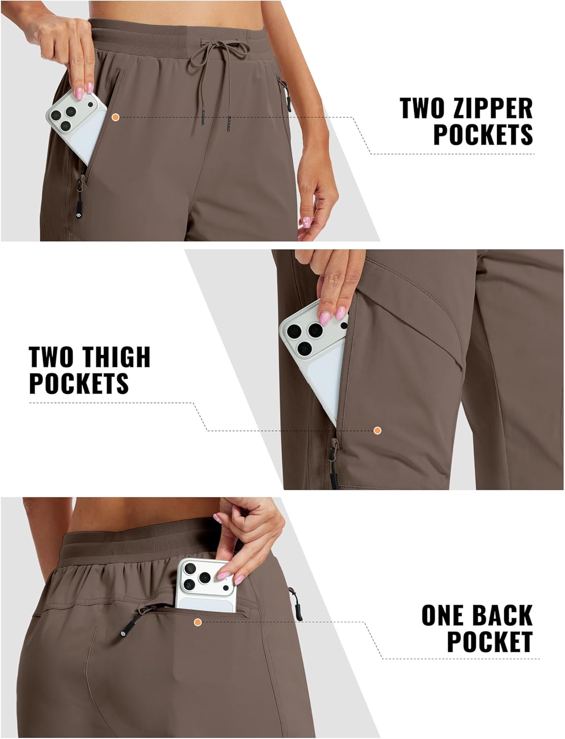 Detalle de AIRIKE Women's Hiking Cargo Pants