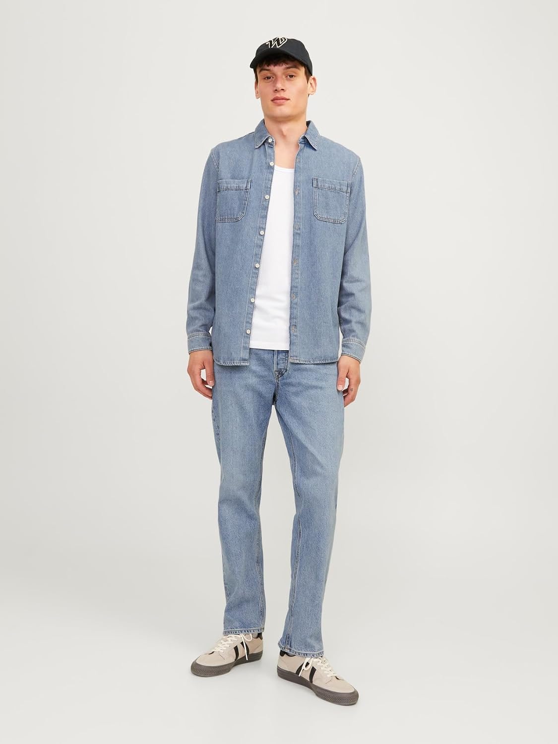 Detalle de Jack & Jones Jean Coupe Décontractée JJICHRIS JJCLASSIC AM 479 Noos – Casual et Confort