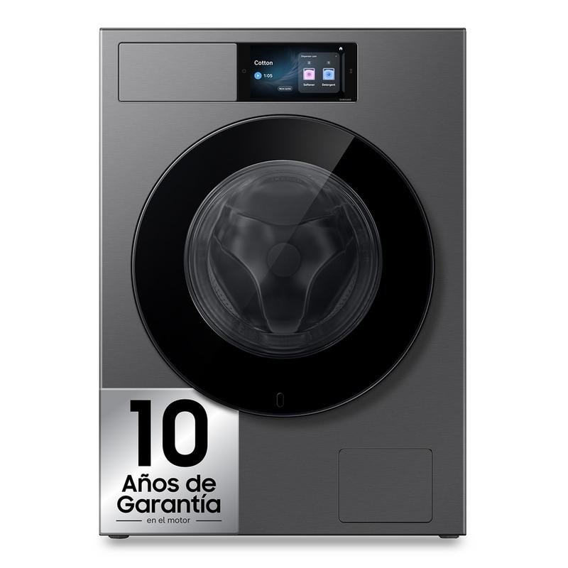 Detalle de Lavadora Samsung WF90H09C4ST2: 9 kg, 1400 rpm, IA Wash y Autodosificación para un lavado más eficiente