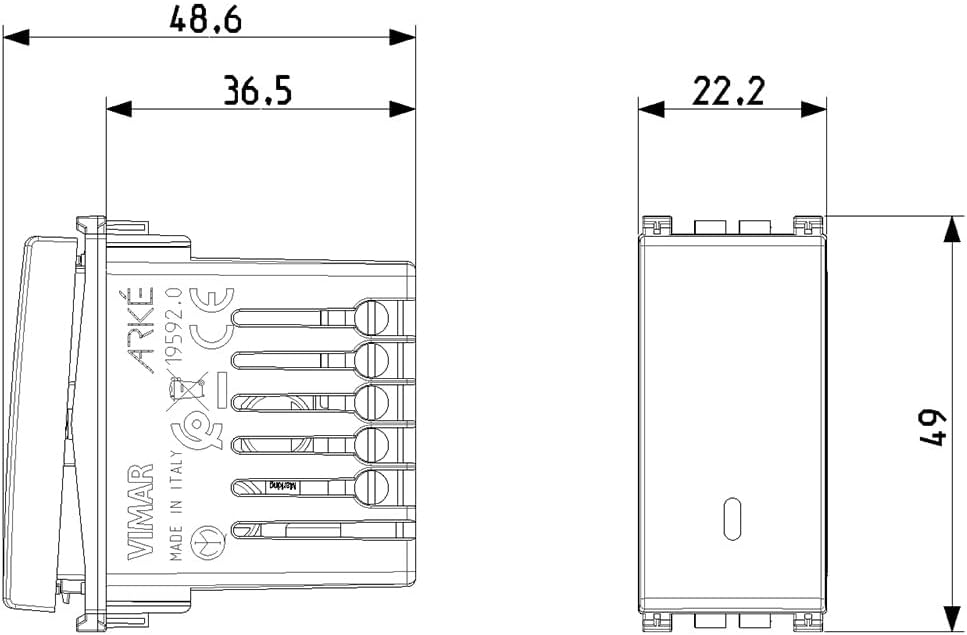 Thumbnail 3 de Vimar Arké Deviatore connesso VIEW Wireless 19592.B con doppia tecnologia Bluetooth 5.0 e Zigbee 3.0