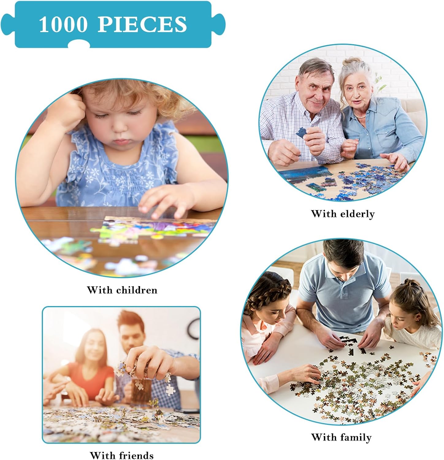 Thumbnail 2 de Puzzle 1000 Teile „Lakeside Chalet“ – herausforderndes Erwachsene-Puzzle für Familien & als Geschenk