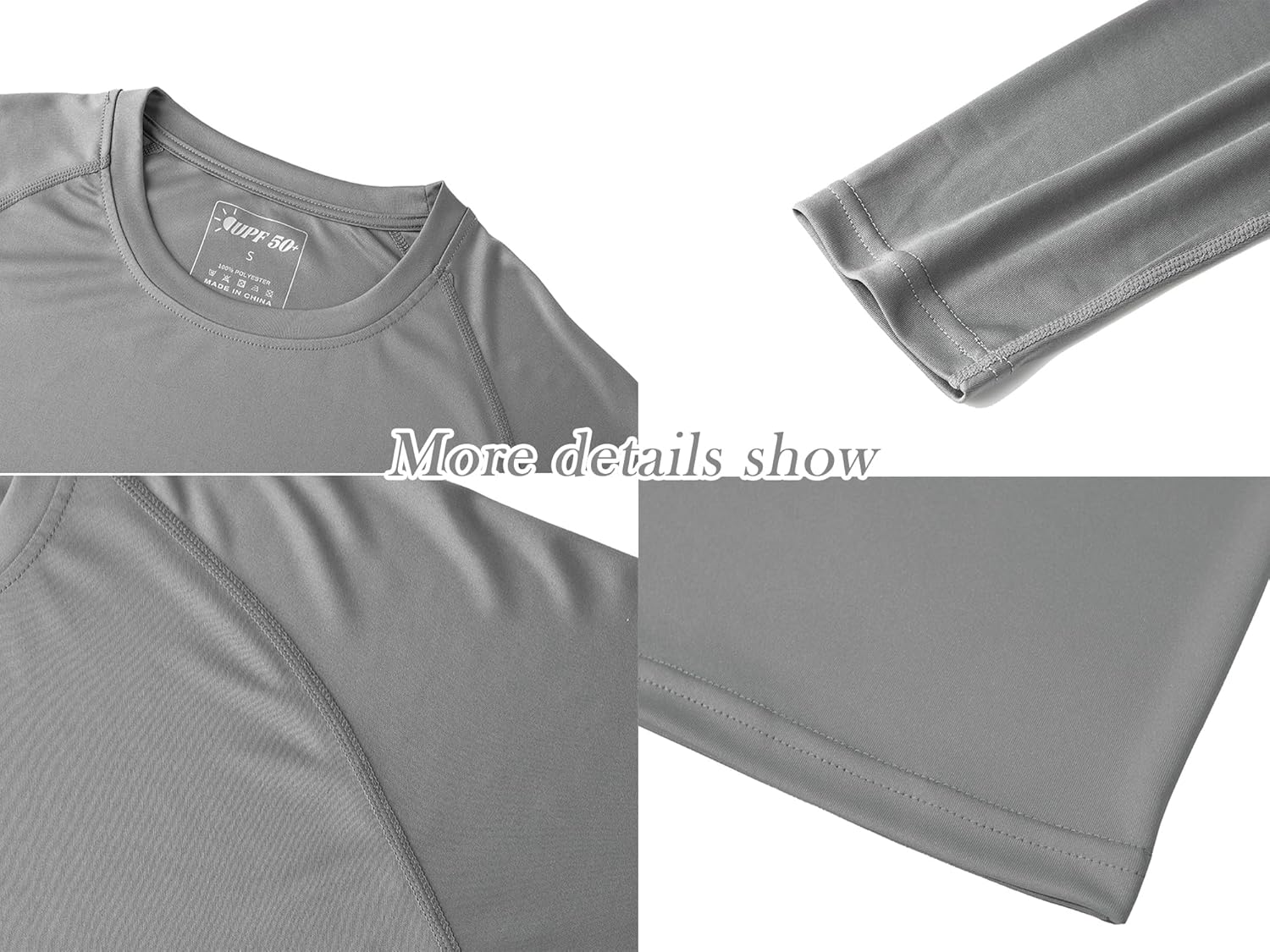 Thumbnail 4 de Tansozer Men’s UV Rash Vest UPF 50+ Long Sleeve Quick-Dry Sports Top