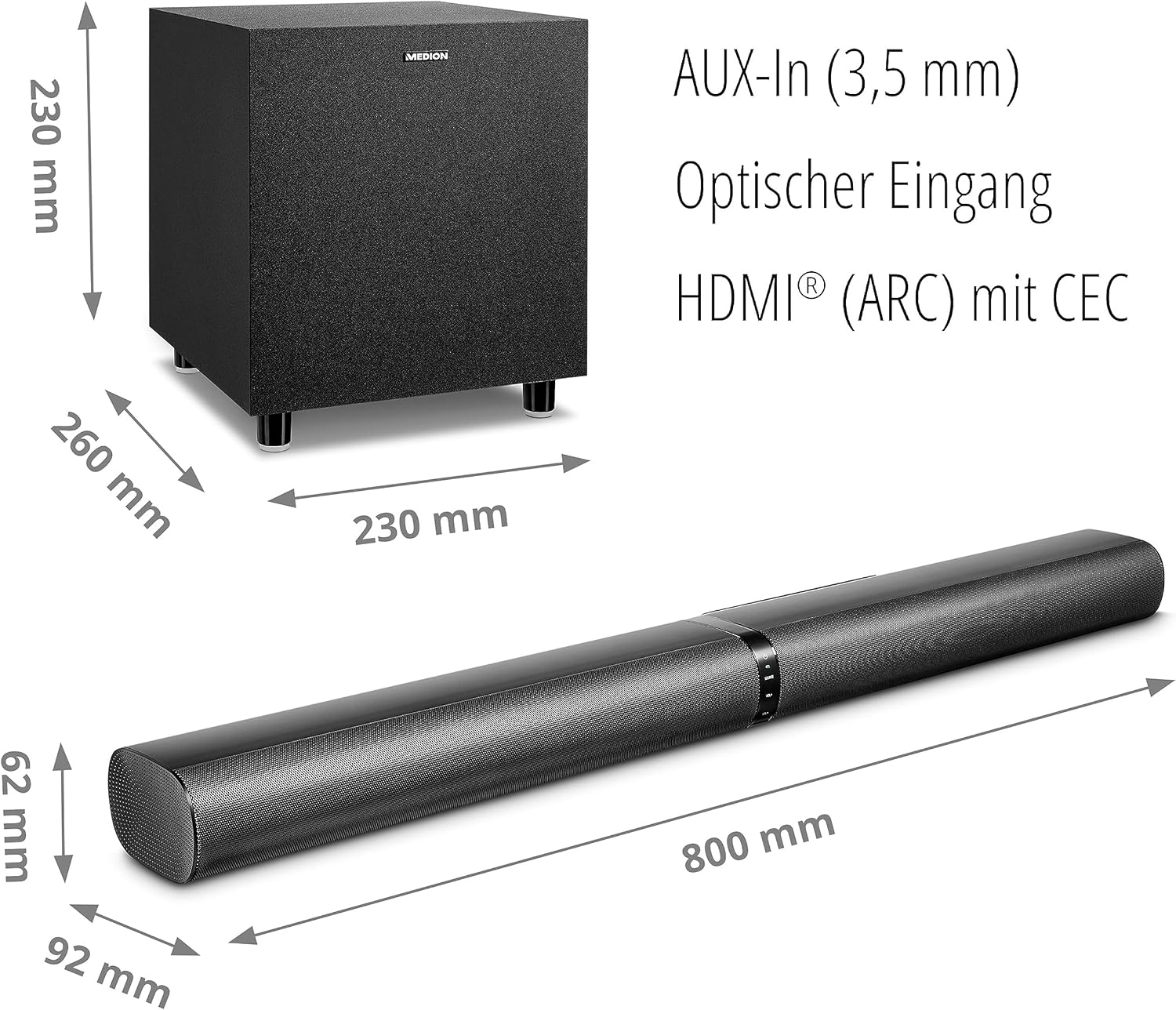 Thumbnail 6 de MEDION P64150 Soundbar 2.1 mit 120 W 🔊
