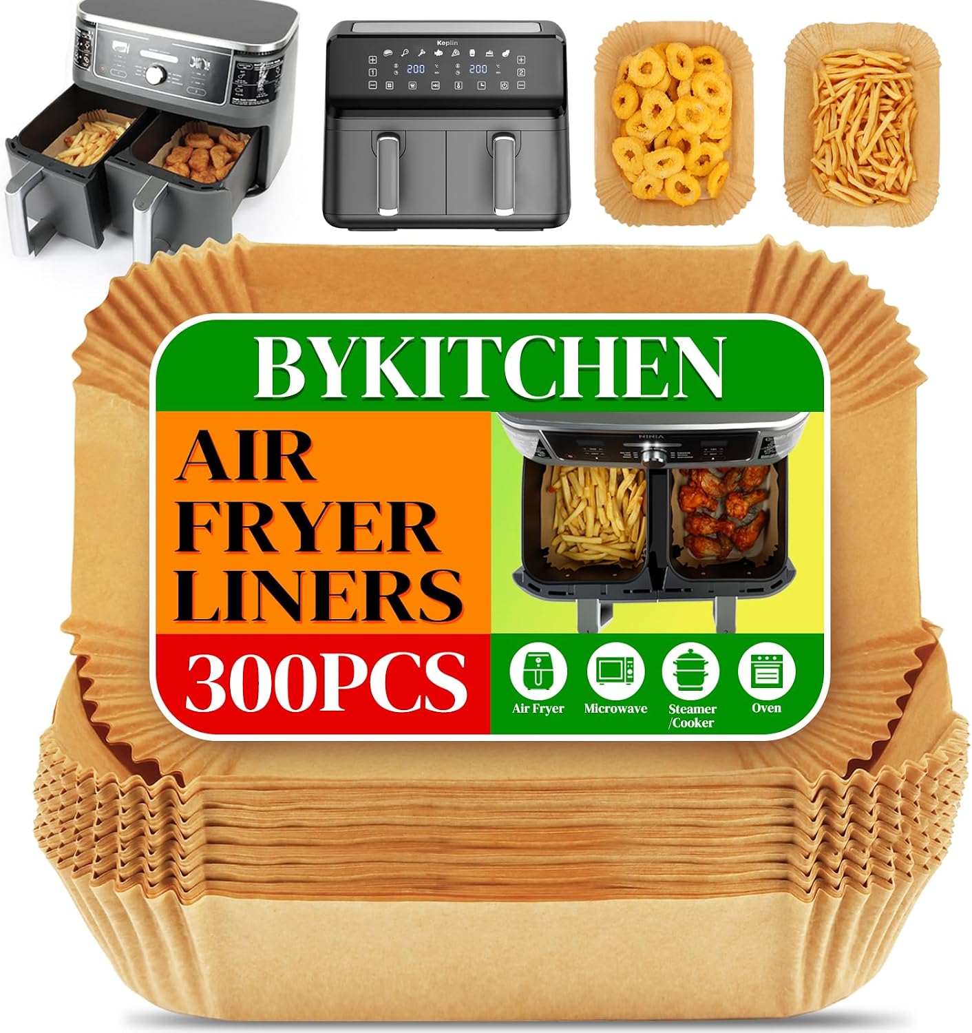 Detalle de BYKITCHEN Air Fryer Liners 100pcs