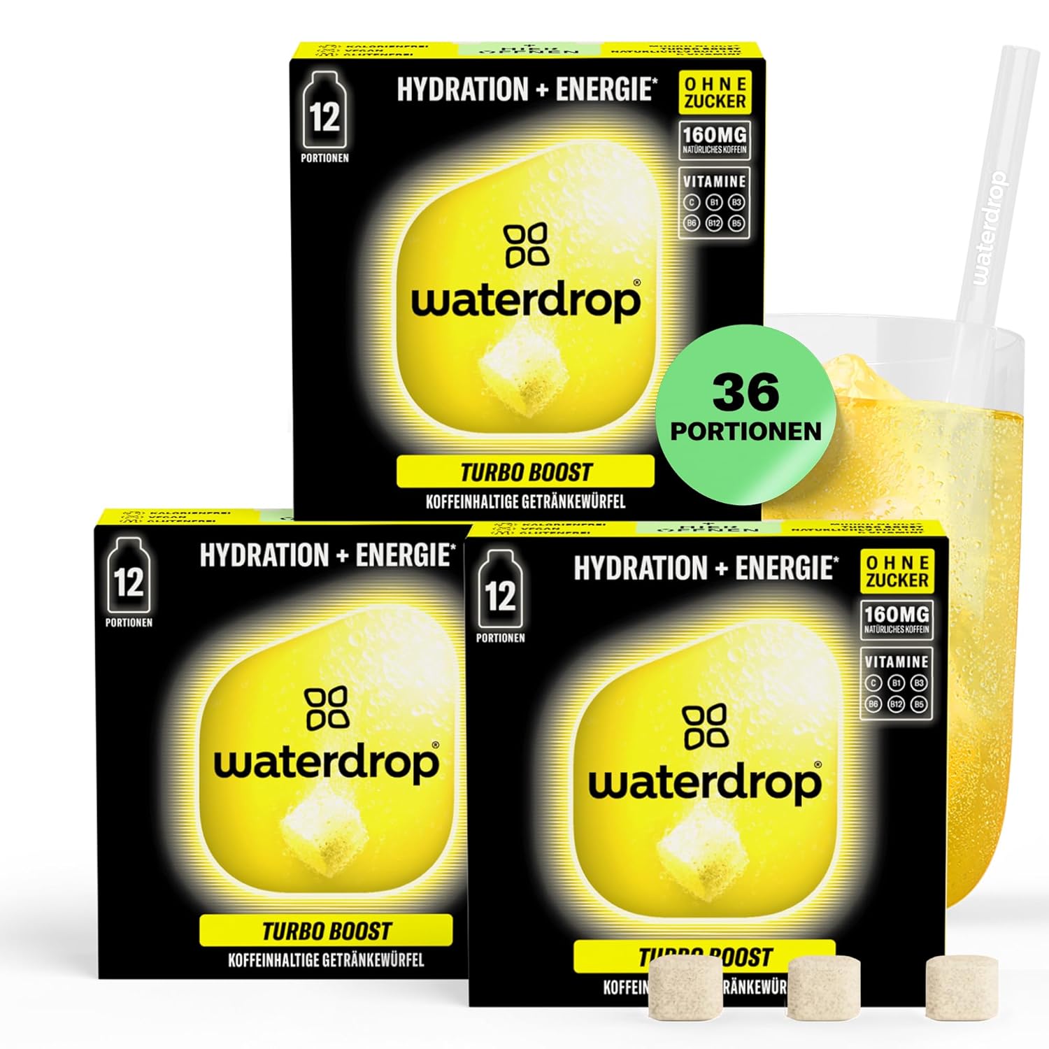 waterdrop Microenergy Turbo Boost 160 mg Koffein 🍬