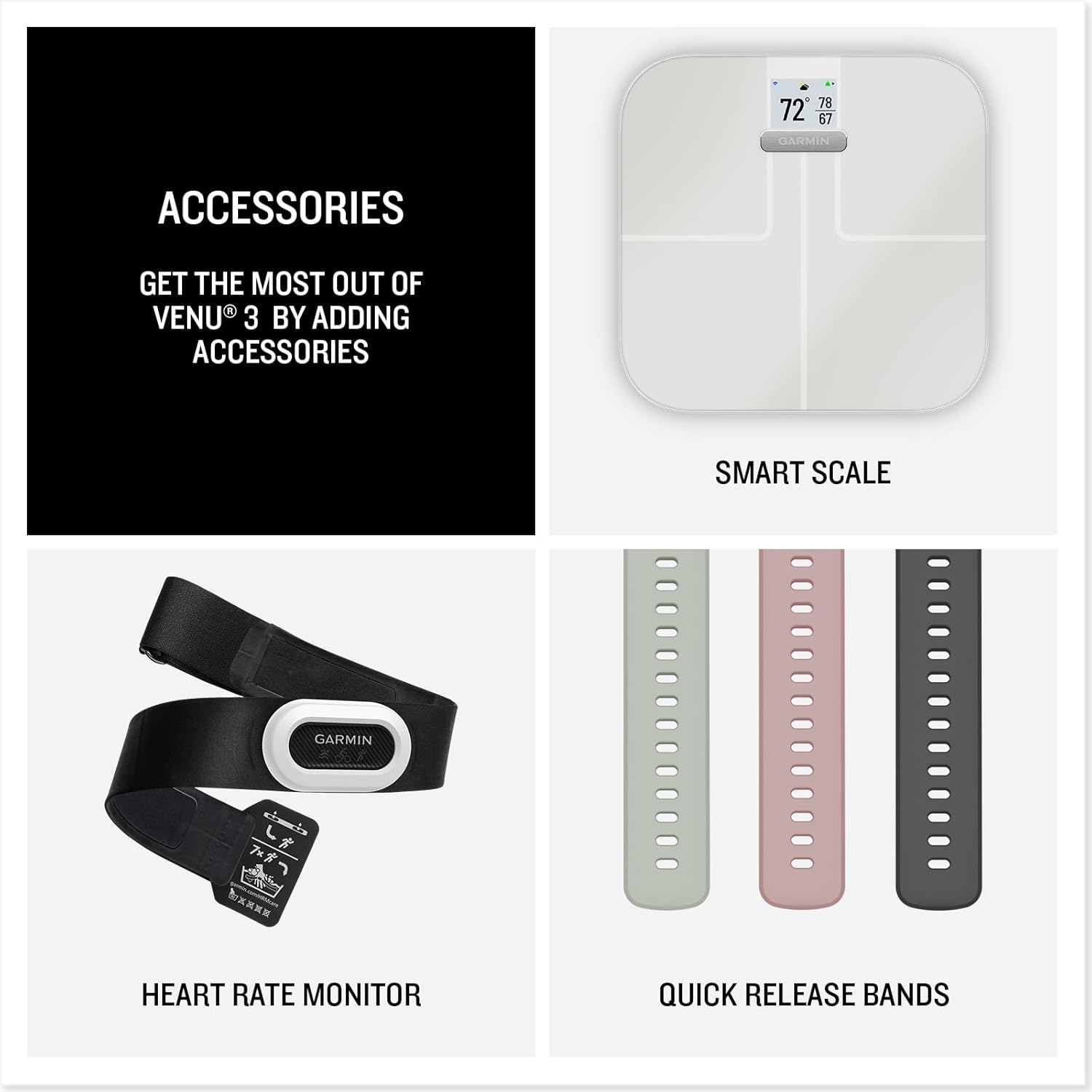 Thumbnail 6 de Garmin Venu 3S GPS Smartwatch (41 mm) in French Grey