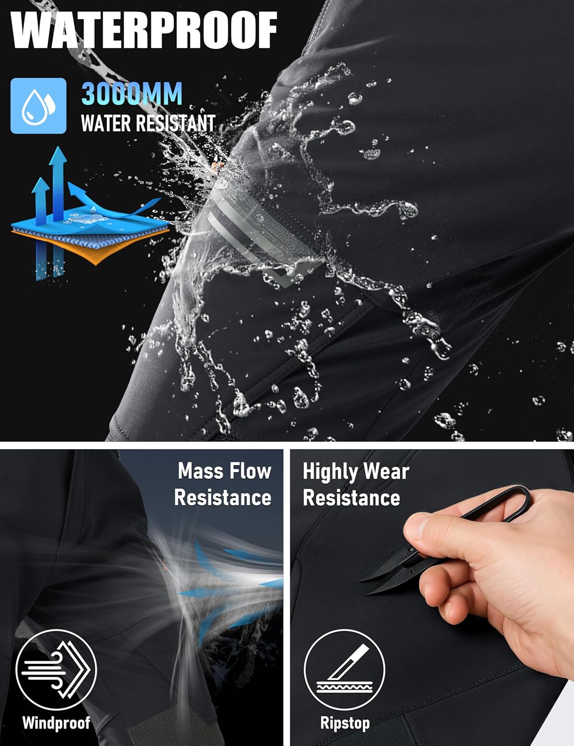 Thumbnail 3 de MAGCOMSEN Men's Winter Pants Fleece Lined