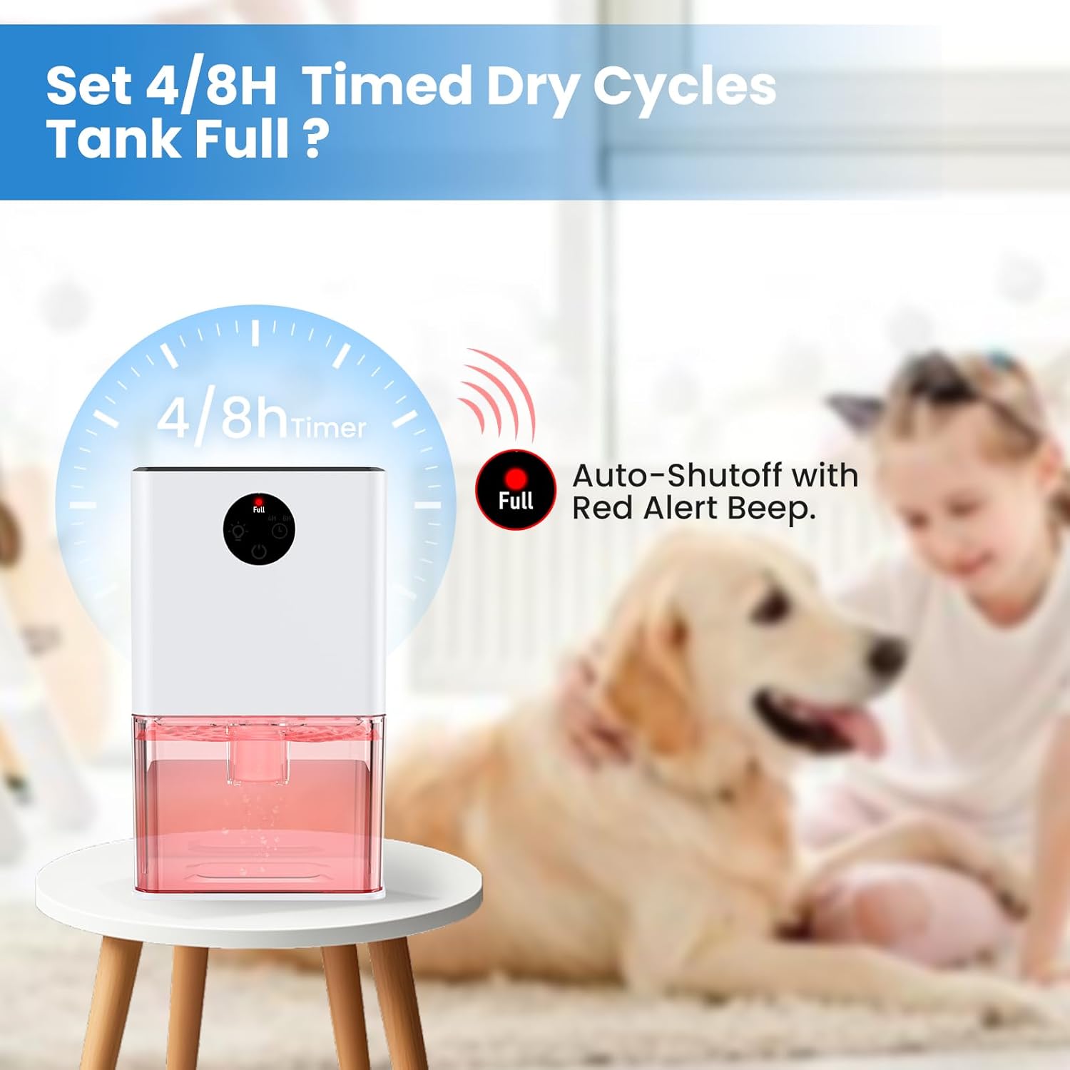 Thumbnail 3 de Dehumidifier for Home 22.5W — Compact, Quiet and Energy‑Efficient with 1800ml Tank
