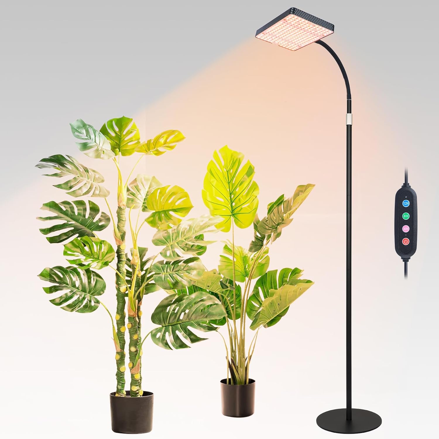 Detalle de FECiDA Zinqolay 76-Inch Floor Grow Light with Adjustable Height and Timer