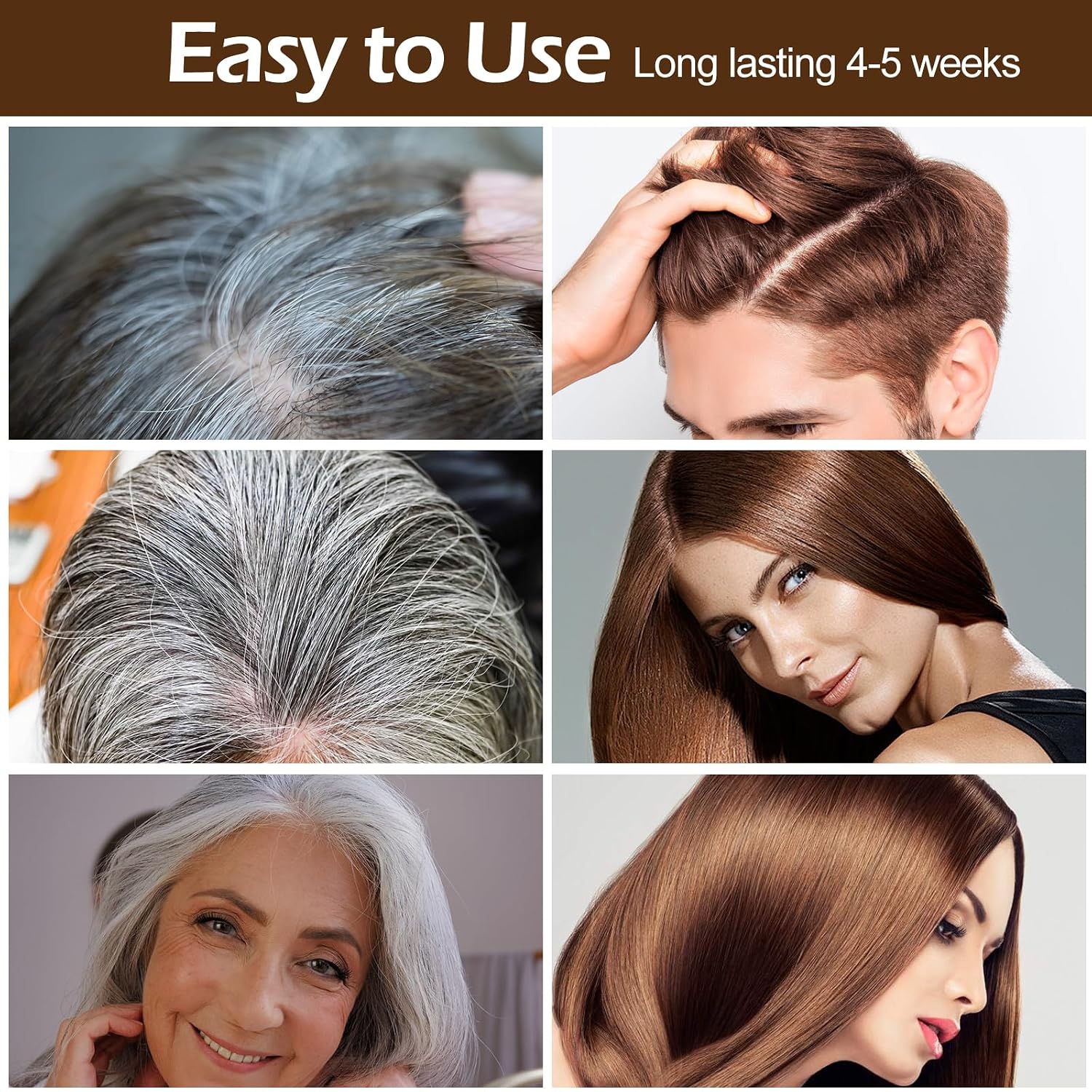 Detalle 2 de Haarfärbeshampoo 3in1 Kastanienbraun 500 ml