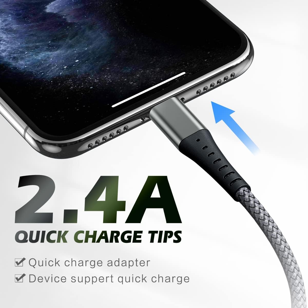 Detalle de DFLASHS iPhone Charger 3FT