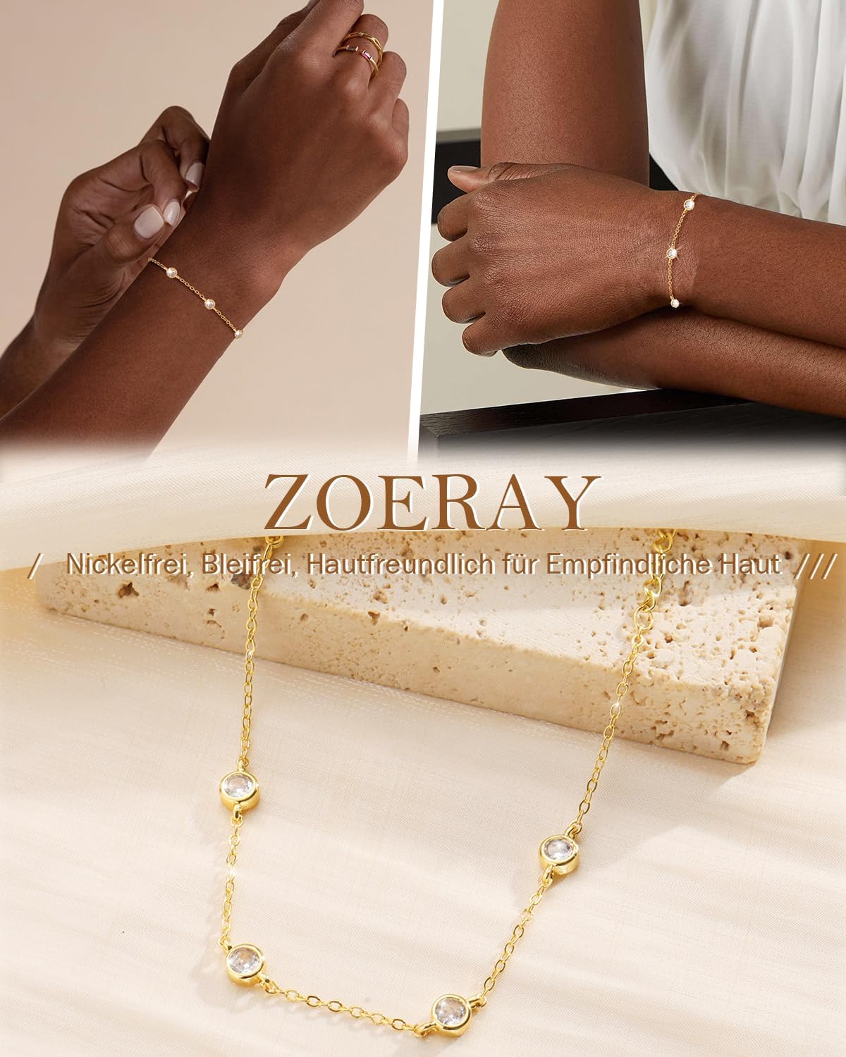 Thumbnail 4 de ZOERAY Armband Damen Verstellbar 16,5–20,5 cm