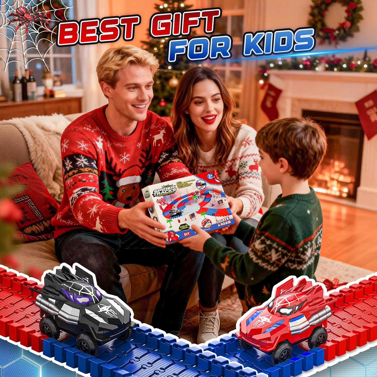 Detalle 2 de Spider Construction Race Track Set 212 pcs